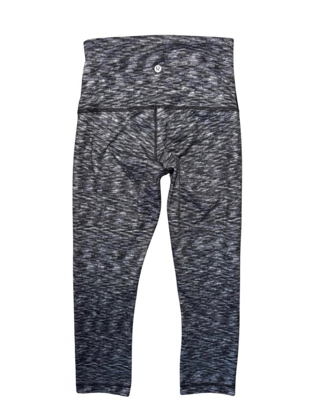 lululemon athletica Black and Gray Space-Dye High-Rise Leggings
